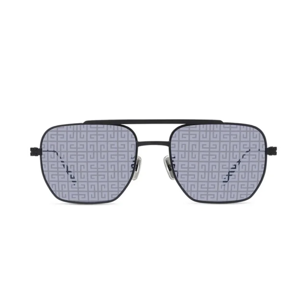 Givenchy GV40041U 02C Pilot Frames Black Gray Unisex Sunglasses